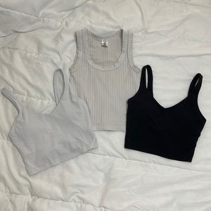 three pack of athletic tops